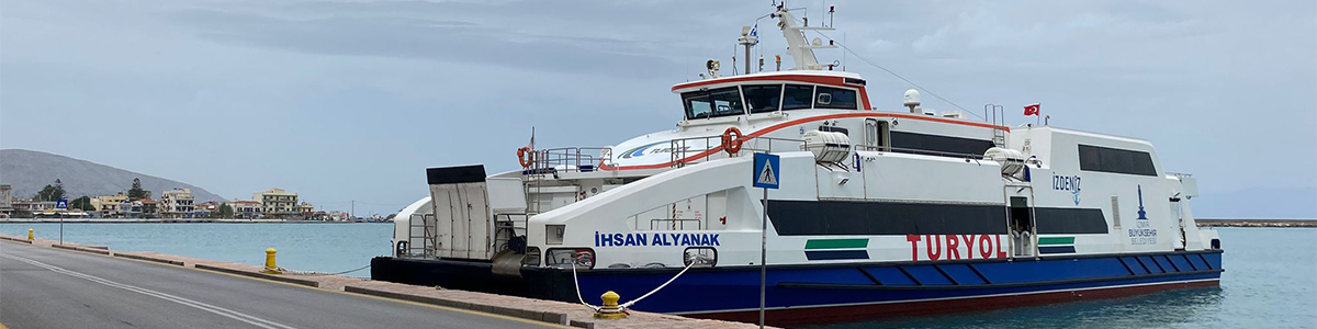 İzmir Aliağa Midilli adası feribotu Aliağa Midilli feribot